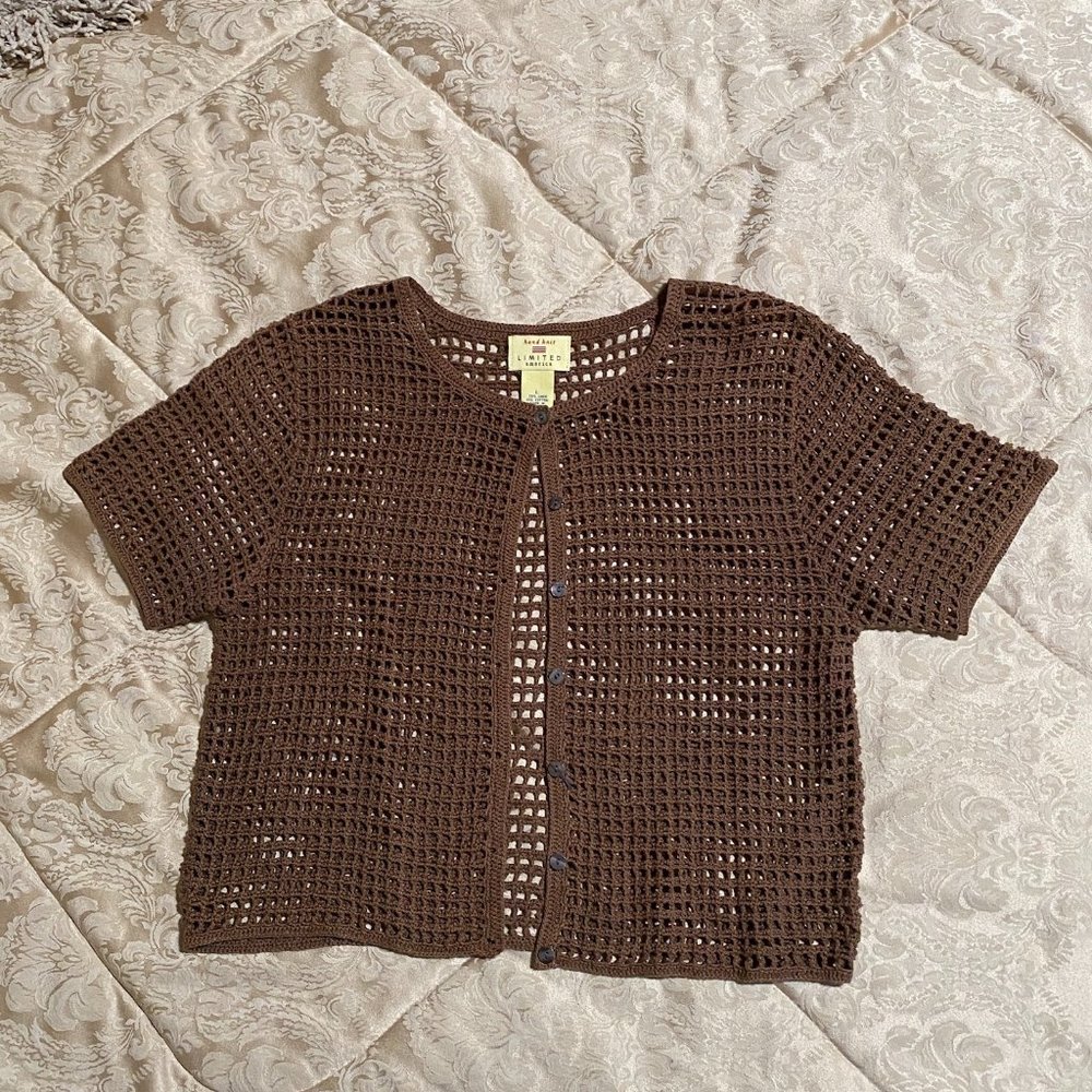 The Limited hand knit cropped cardigan